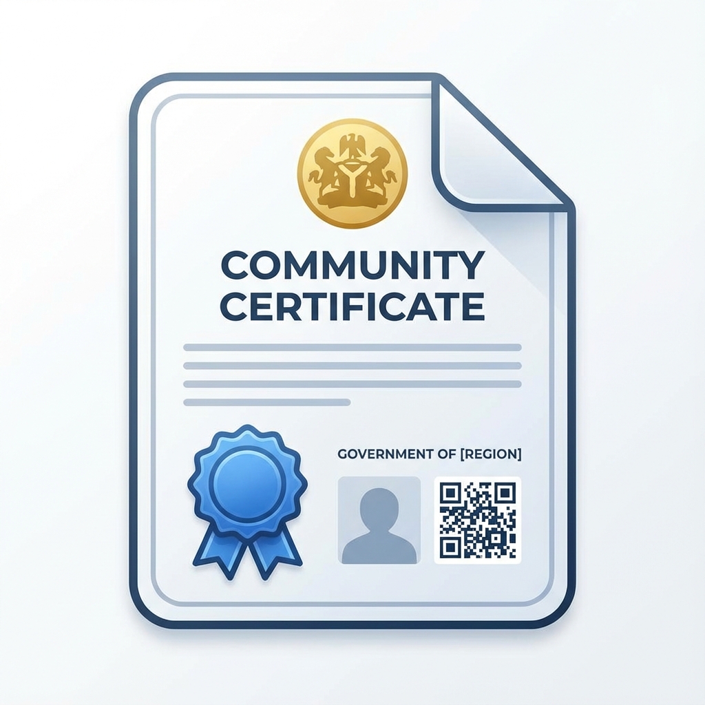 Community Certificate Apply Online