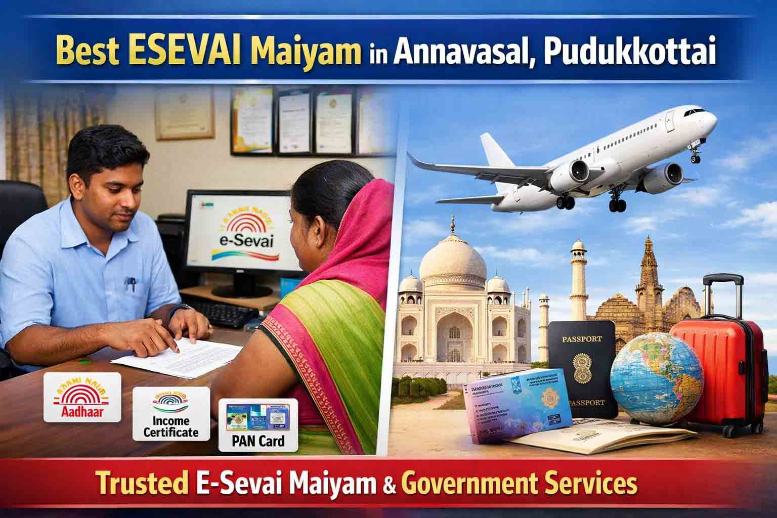 Best ESEVAI Maiyam in Annavasal, Pudukkottai | Trusted Services