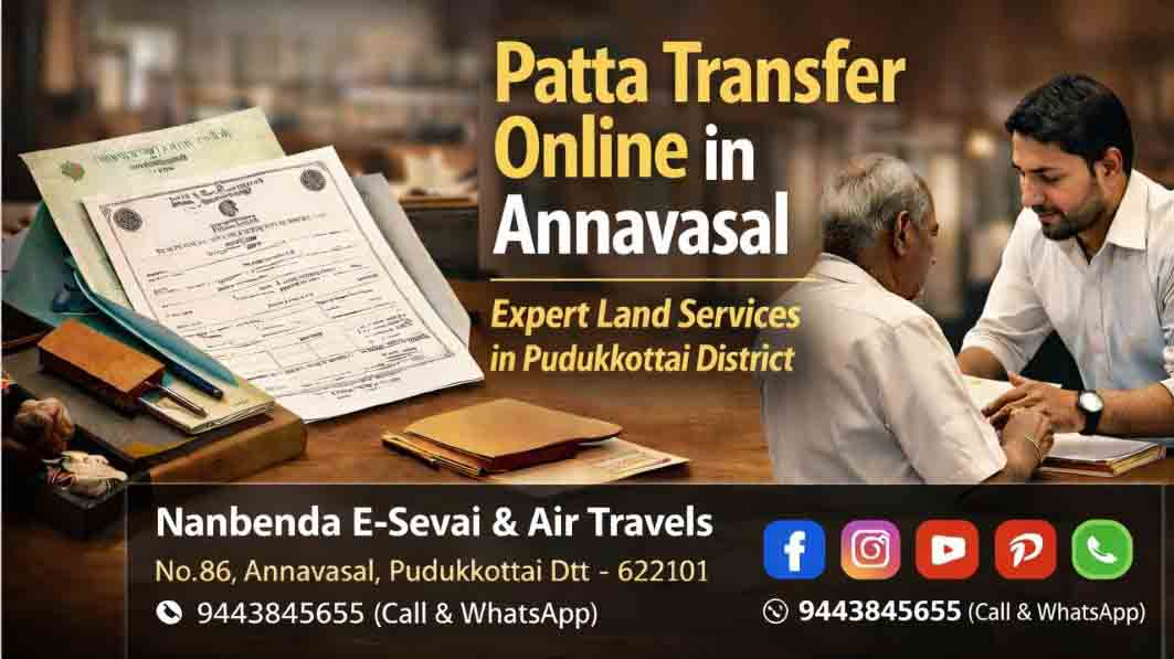 Patta Transfer Online in Annavasal | Land Service Expert